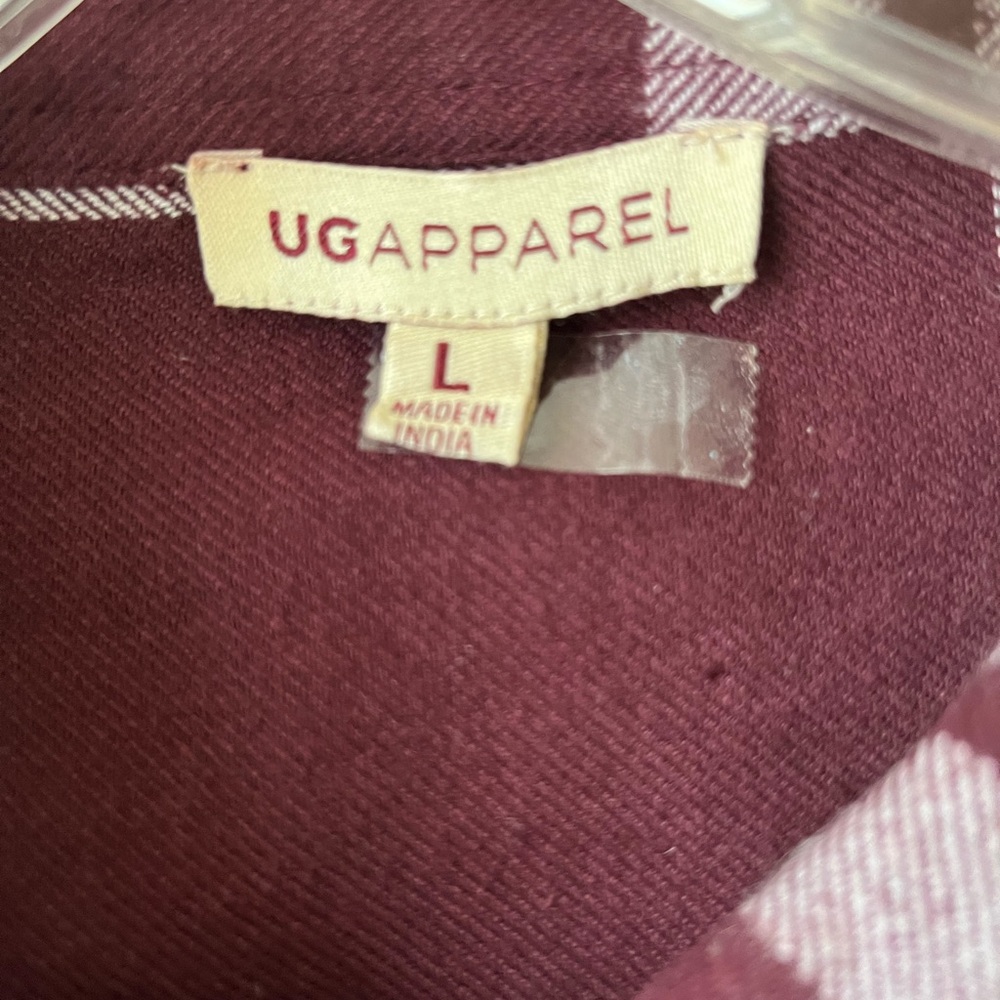 UG Apparel Womens Cotton Flannel, Large - Picture 3 of 8
